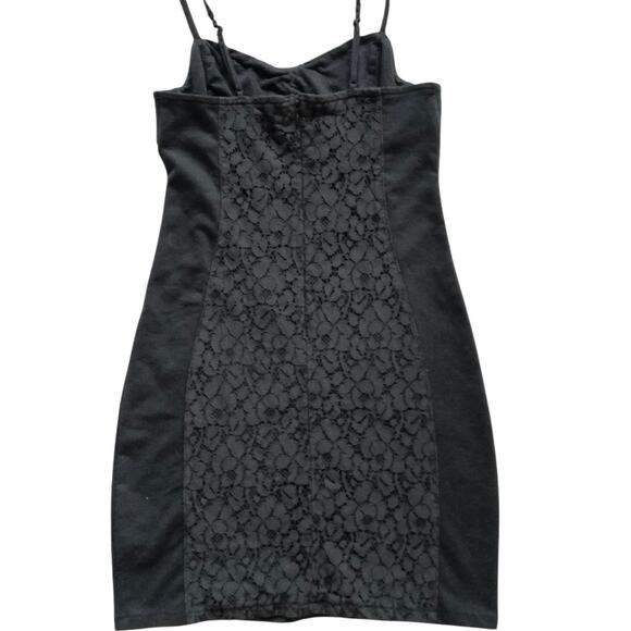 American Eagle Outfitters Gray Lace Sleeveless Cami Camisole Mini Tank Dress 4 - Picture 5 of 7